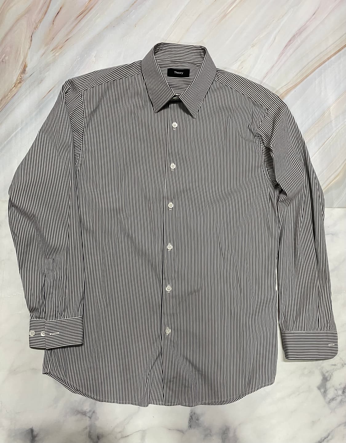 Theory 띠어리 여성 테일러드 스트라이프 셔츠 S 상품이미지1