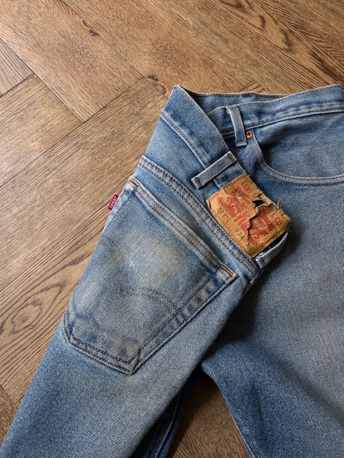 [34]리바이스 517 디스트로이드 스트레치 플레어 데님 팬츠 상품이미지5