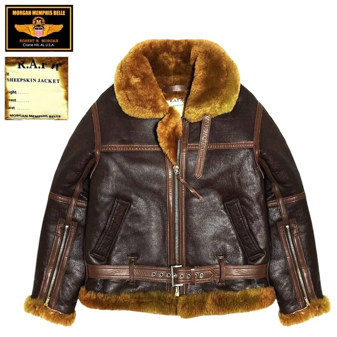 Morgan 무스탕 IRVIN 자켓  / 아비렉스,쇼트,맥코이 계열 상품이미지1