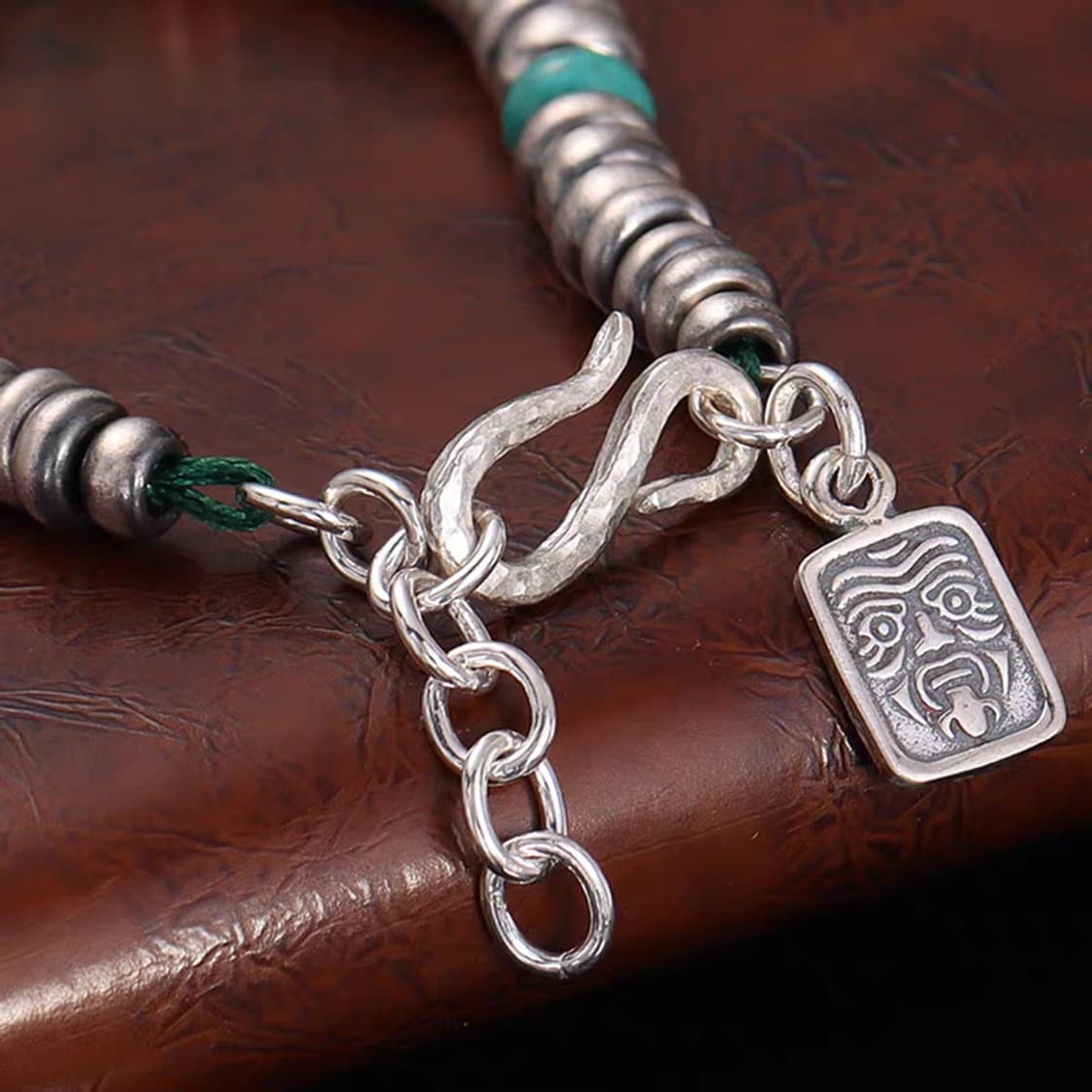 Oceanora 925 실버 터쿼이즈 웰스 팔찌 상품이미지4