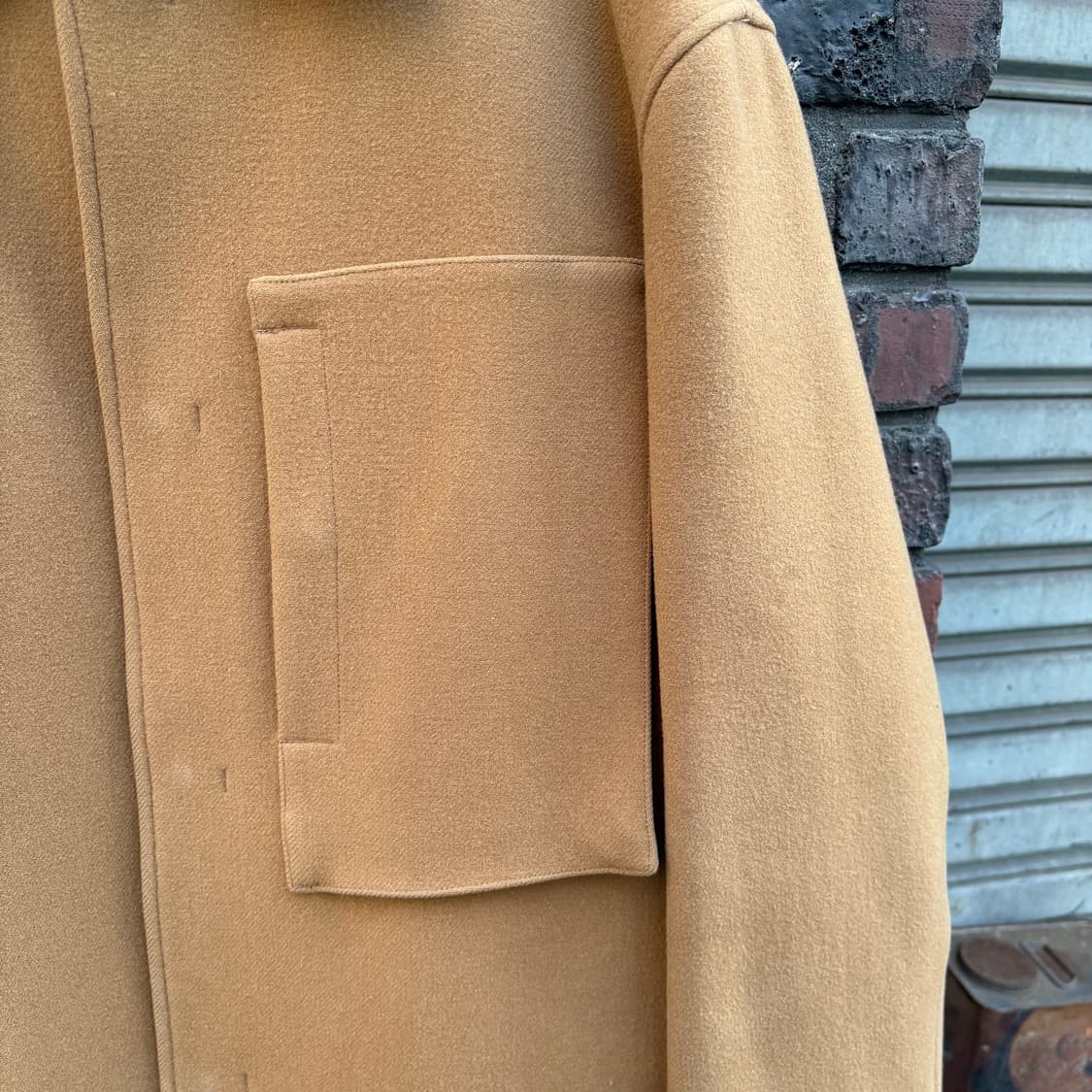 19aw 웰더 베이지 박시 카코트 상품이미지5