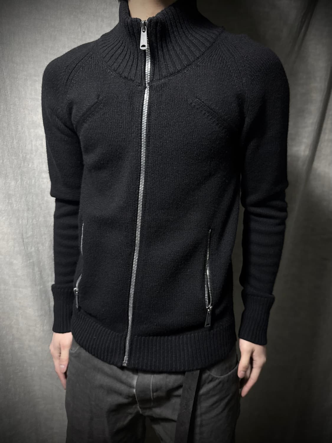 Dior Homme 06AW High Neck Knit Zip Up  상품이미지4