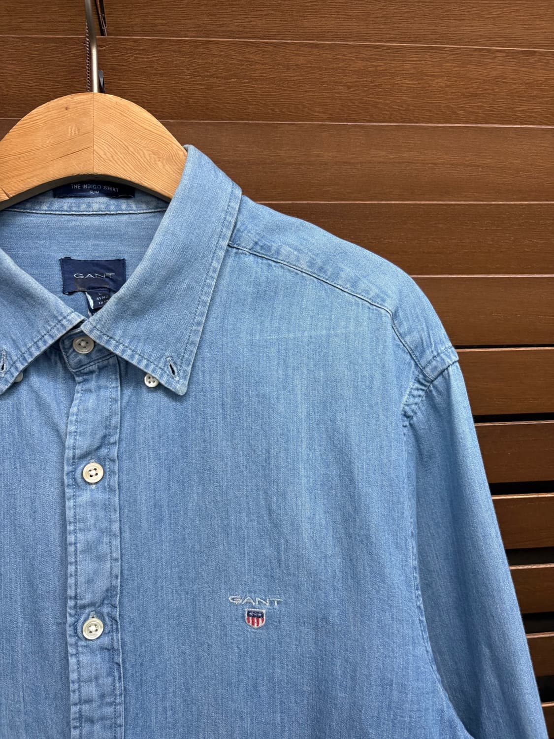 GANT 간트 인디고 데님 셔츠 상품이미지4
