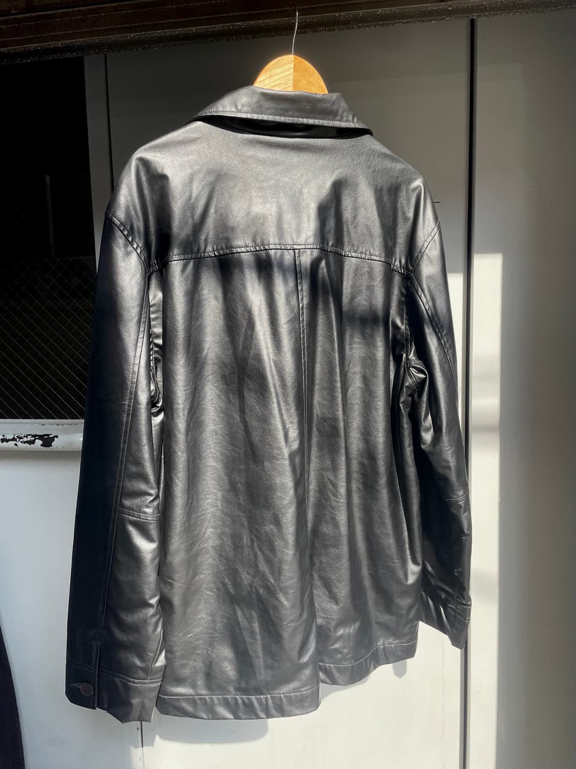 켈빈 클라인 블랙 레더 카코트  상품이미지5