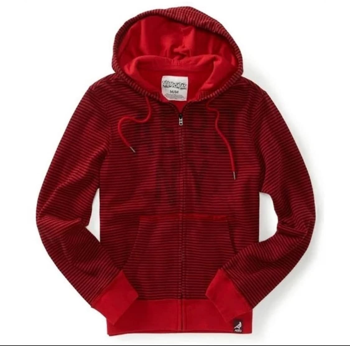 에어로포스테일 스트라이프후드집업 상품이미지1