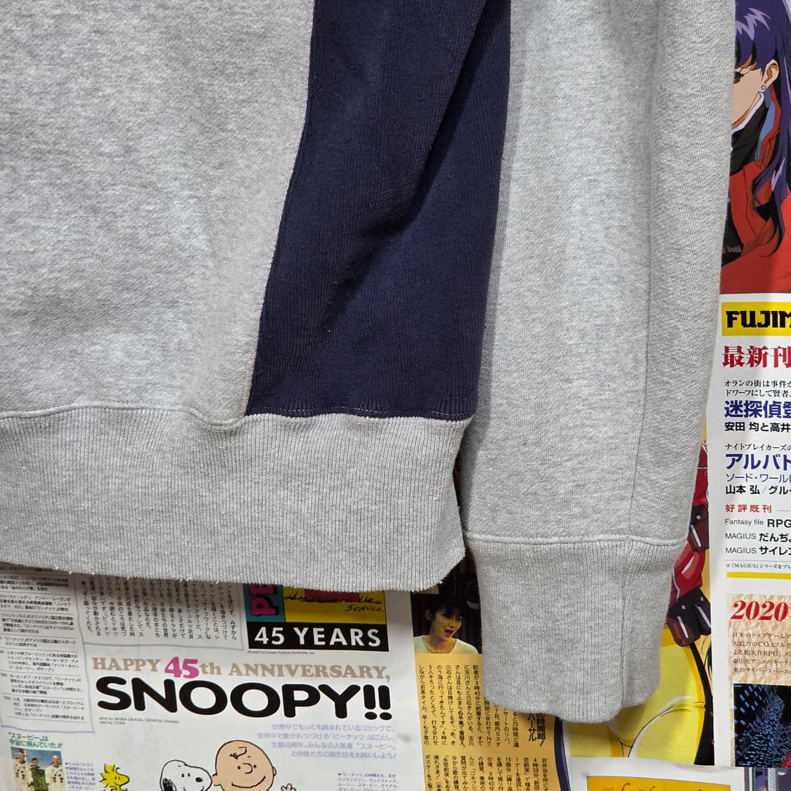 엠엘비 00S 다저스 네이비 골지 배색 후드티 상품이미지8