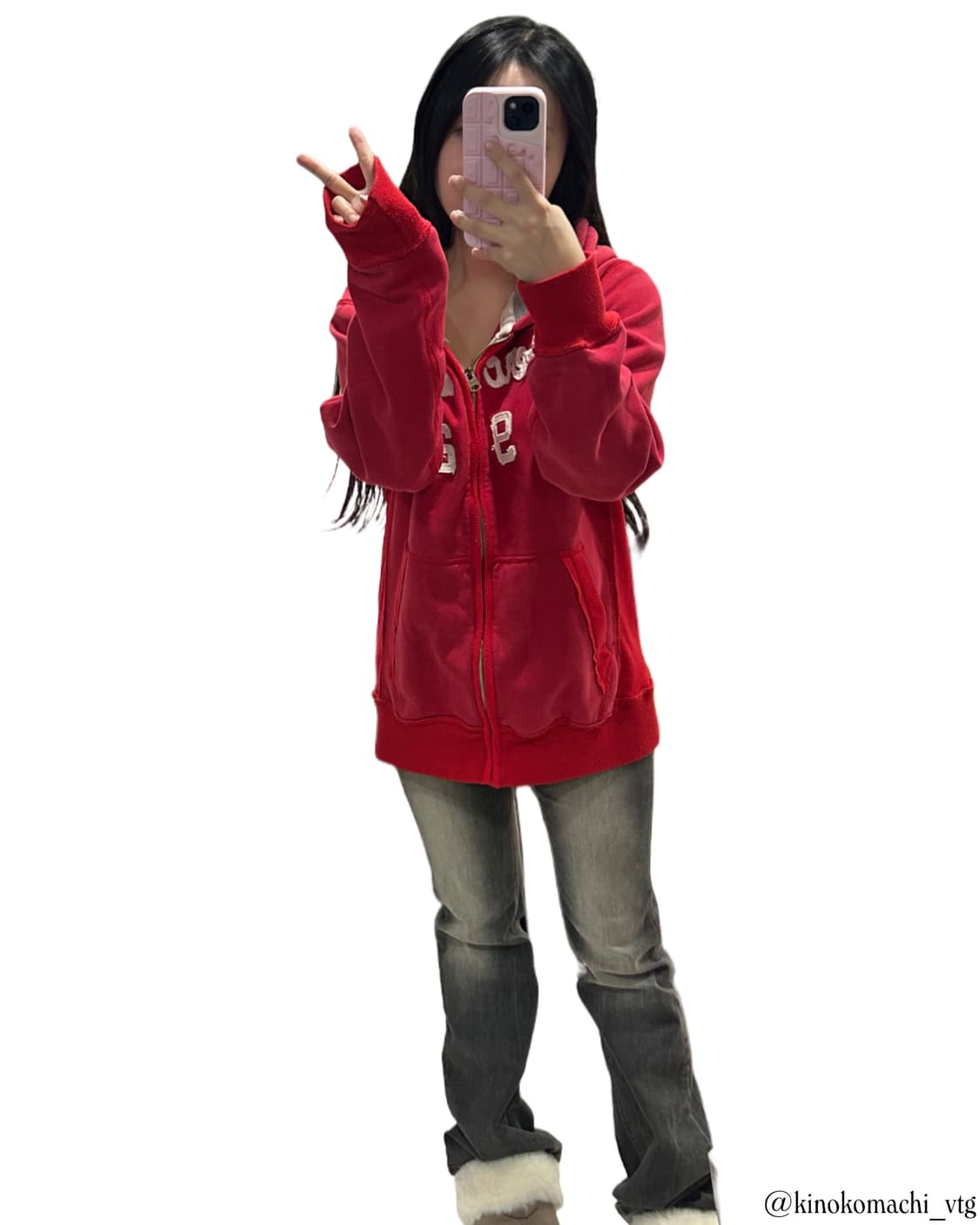 얼짱시대 아베크롬비 레드 후드집업 대장템 상품이미지2