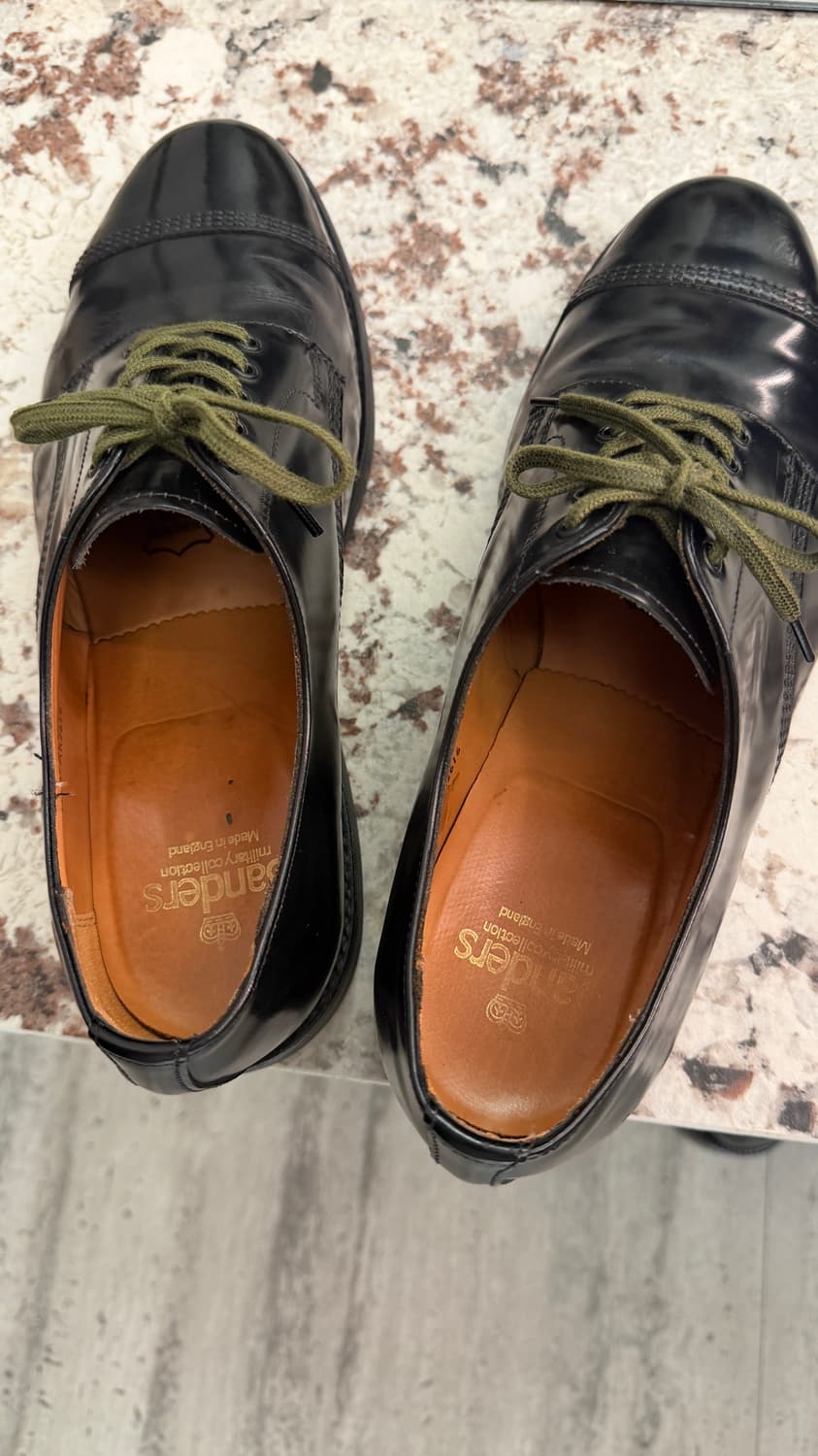 샌더스 밀리터리 캡토 더비 1128B / 290 (US11,UK10) 상품이미지8