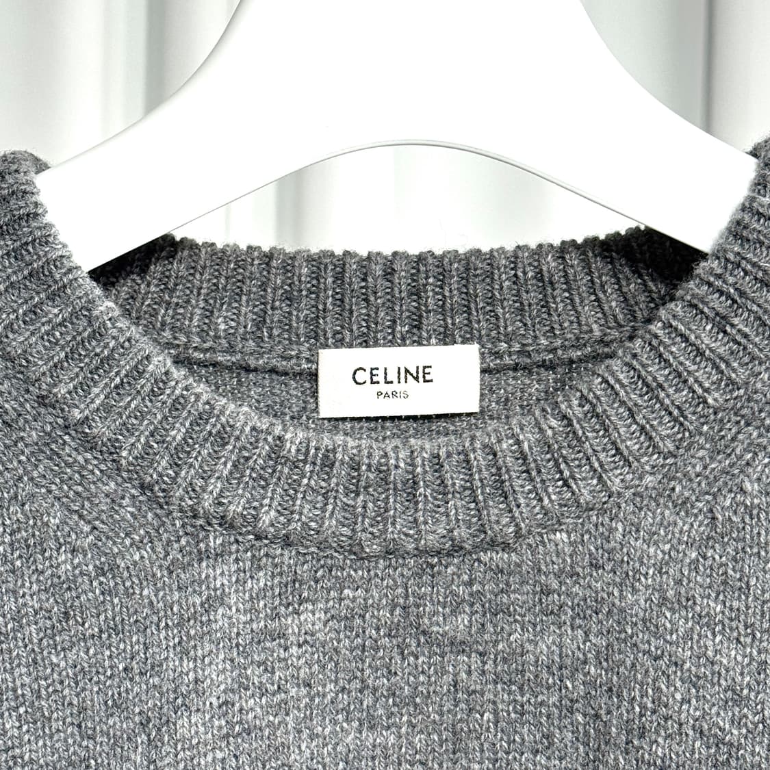 [정품] 셀린느 트리옹프 울 크루넥 스웨터 니트 L  상품이미지3