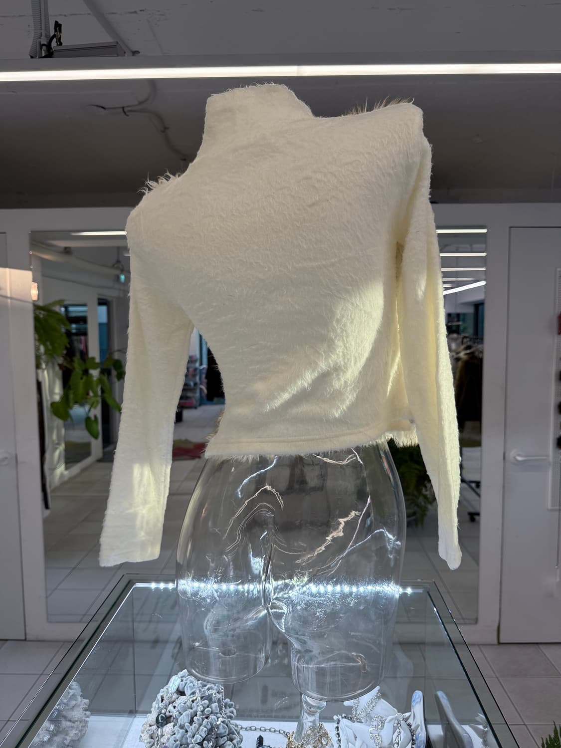 fur front knit top 상품이미지3