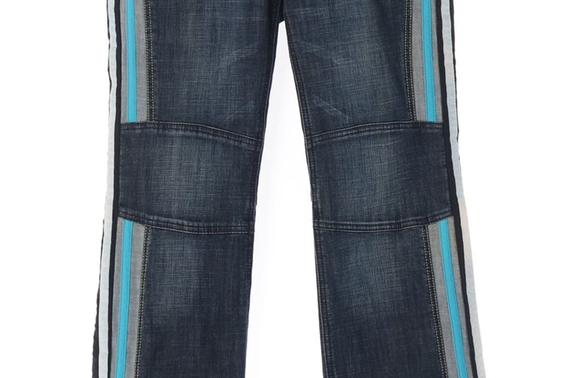 EXR 프로그레시브 배색 와이드 데님팬츠 상품이미지4