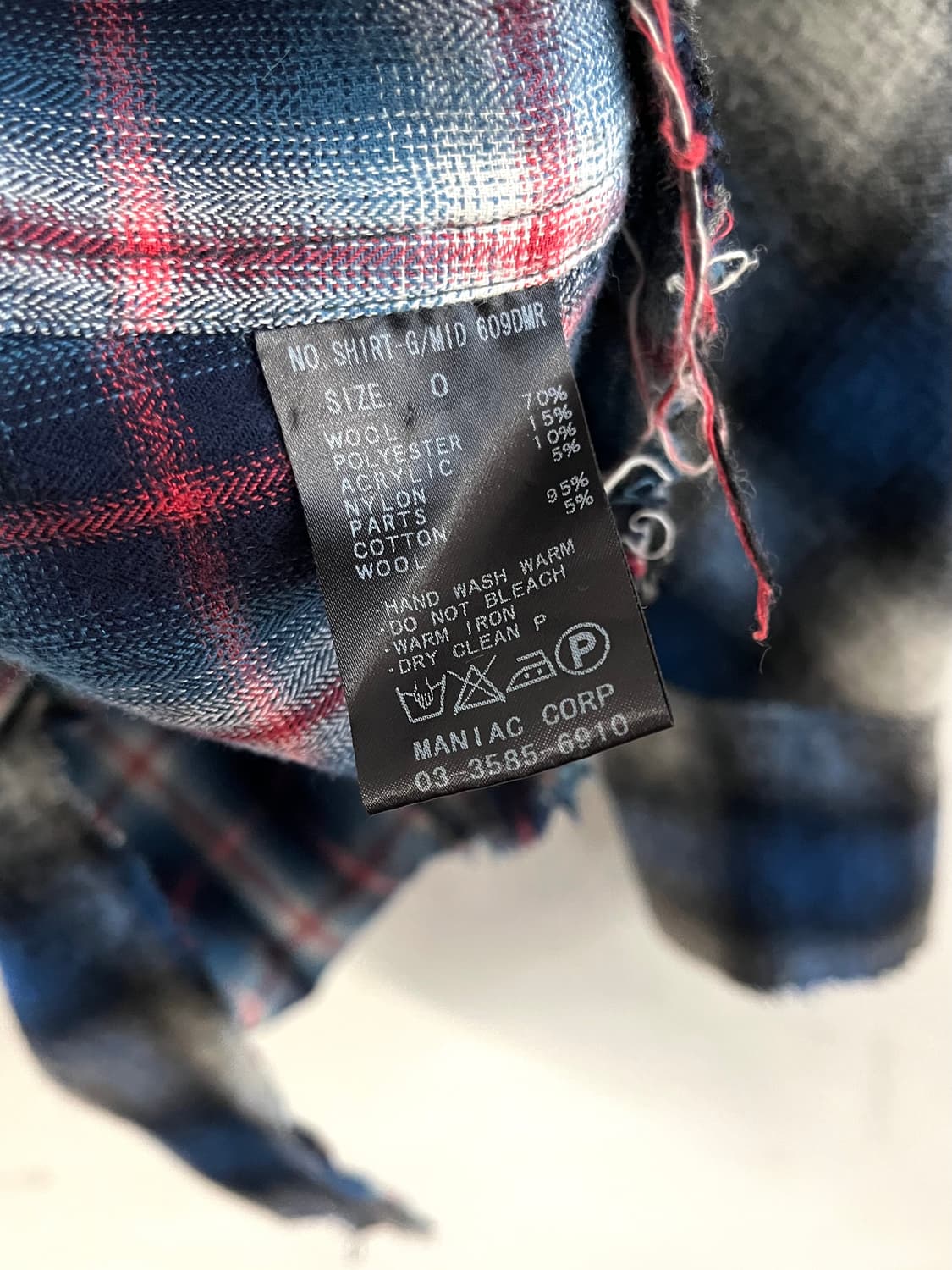 LGB 울 플란넬 그런지 롱셔츠 상품이미지7