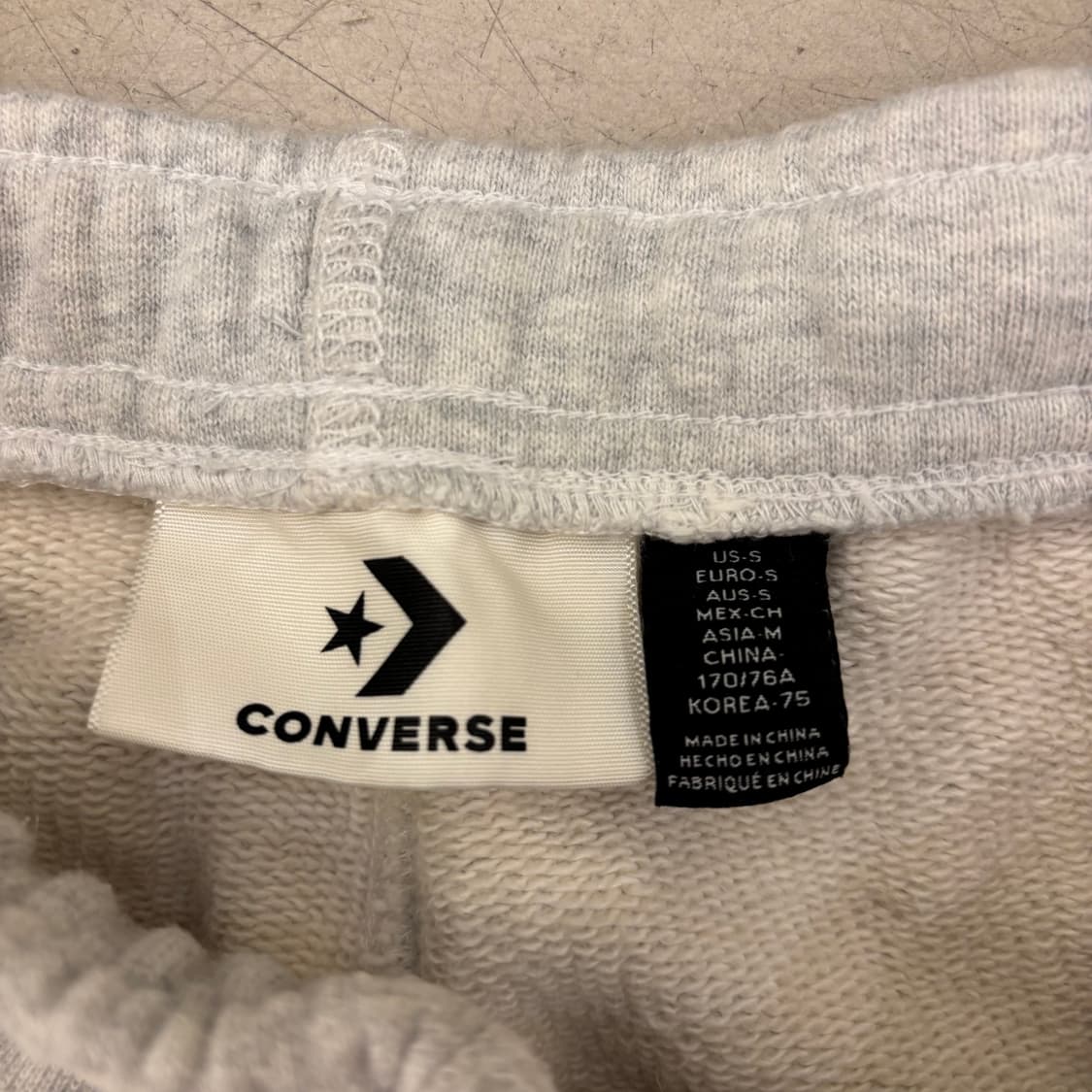 컨버스 스몰로고 그레이 트레이닝 조거 팬츠 상품이미지3