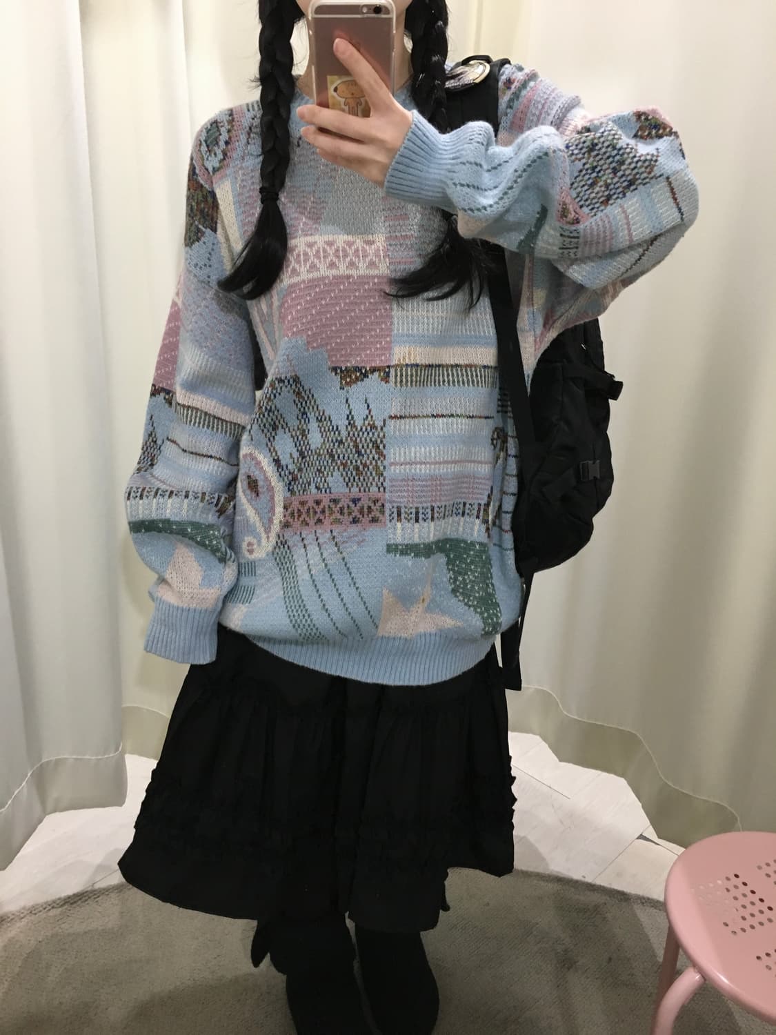 carlolana pattern knit 상품이미지4