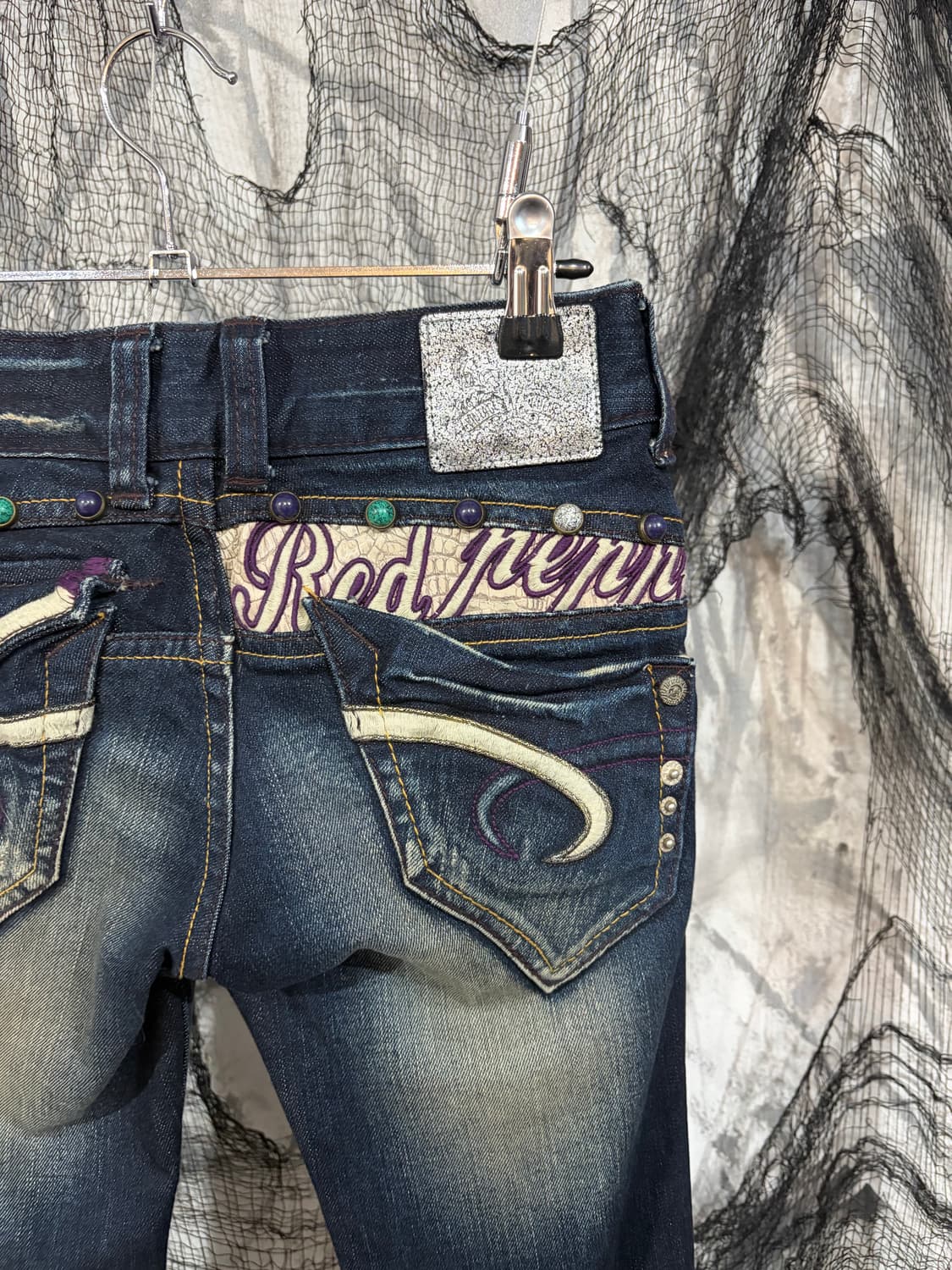 Y2K Red pepper poket detail lowrise pant 상품이미지3