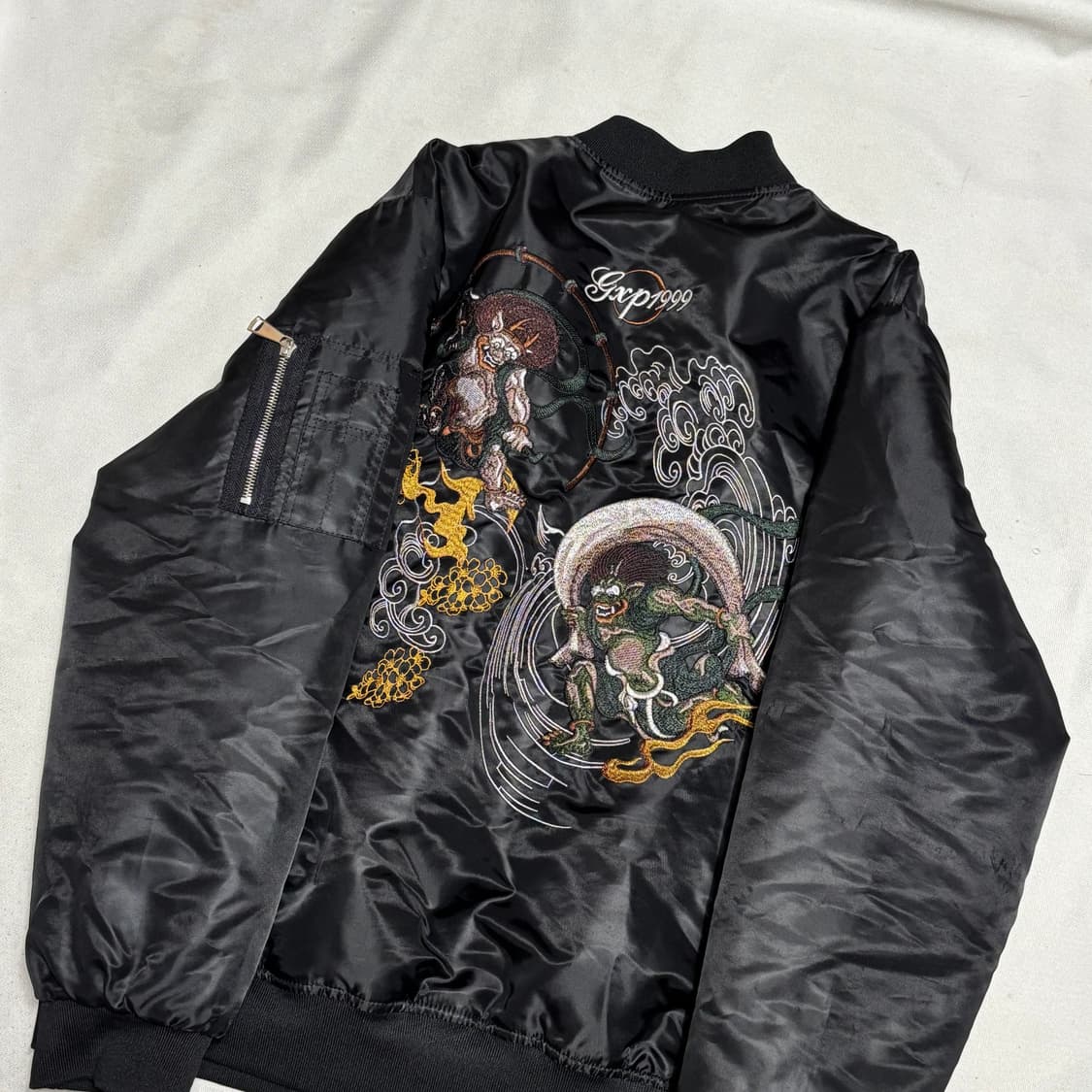 jpn vtg 오니 자수 스카쟌 상품이미지1