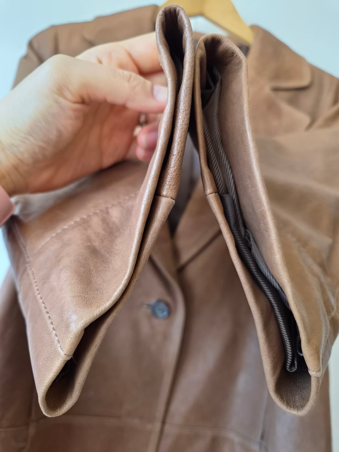 Gegosse 여성 칠부양가죽자켓 85-92-155 상품이미지4