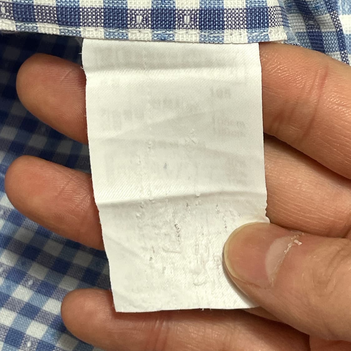 루이까또즈 블루 시어서커 반팔 셔츠 남성105 상품이미지5