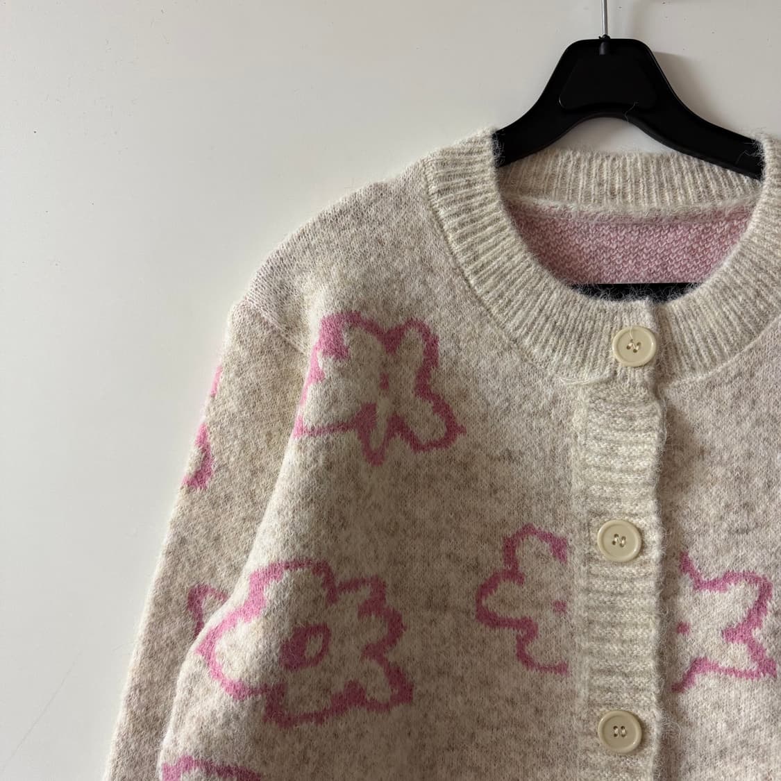 새상품 여자 플라워 니트 가디건 상품이미지2