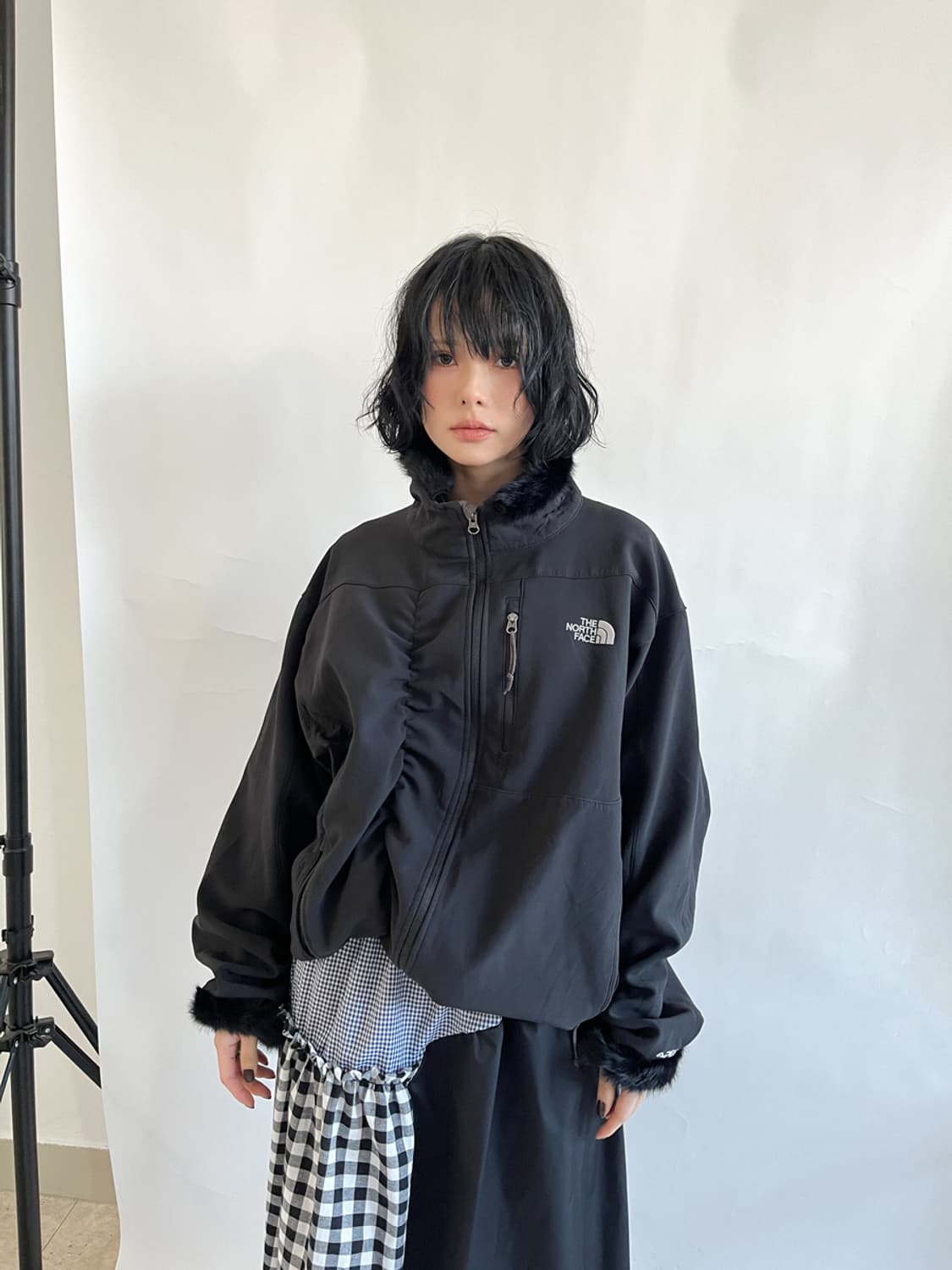 피린 업사이클링 노스페이스 후리스 자켓 상품이미지1