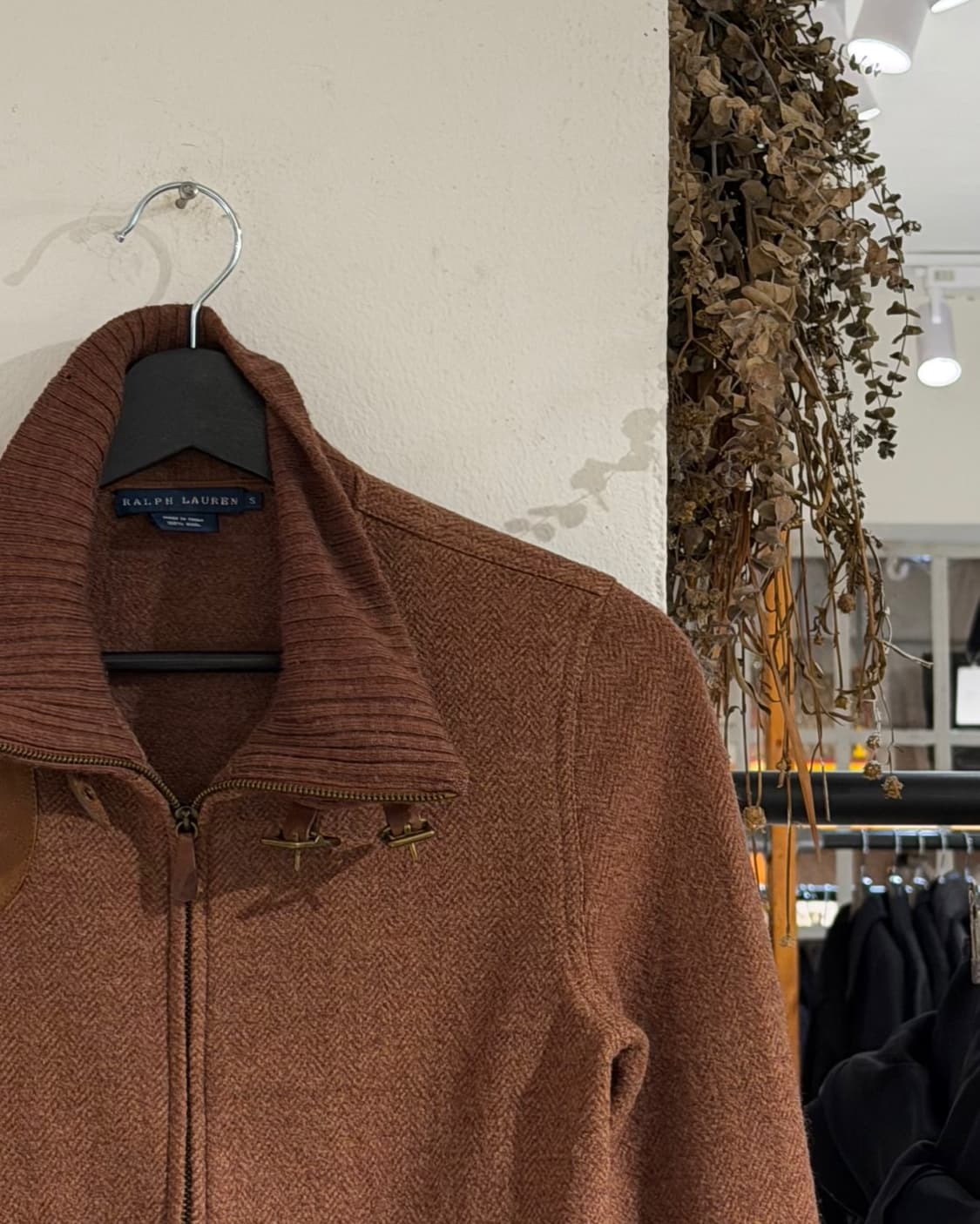 랄프로렌 브라운 우먼스 울 하이넥 집업 상품이미지3