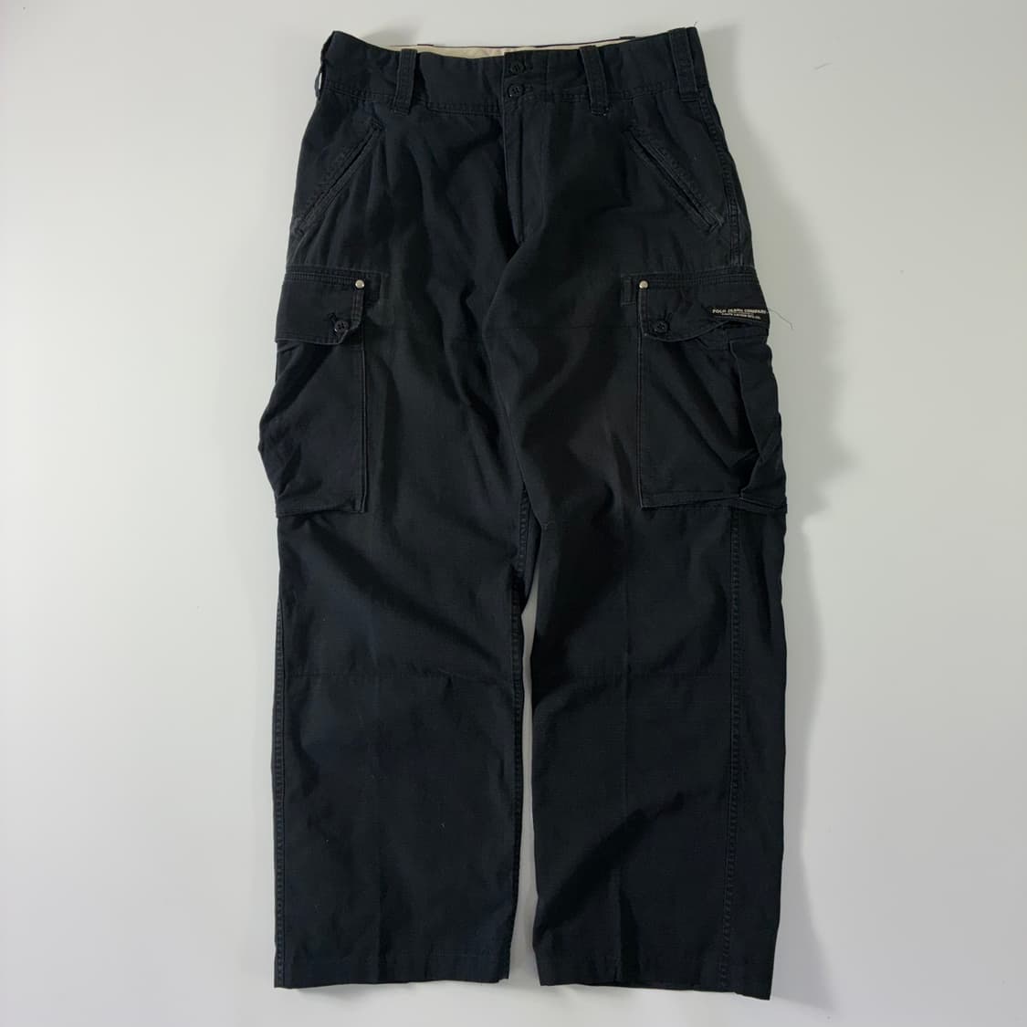 Polo jeans 폴로진스 코튼 블랙 와이드 카고 팬츠 상품이미지2