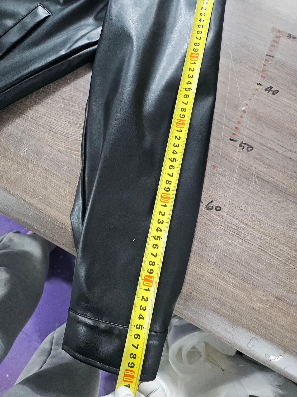 SCENT 블랙 레더 남성 자켓 XL 상품이미지8