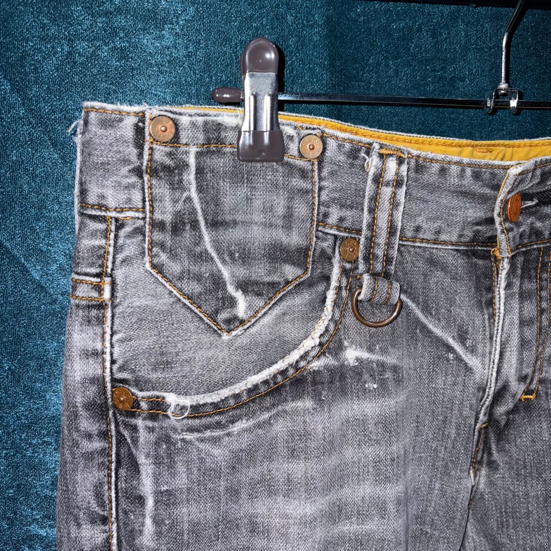 (32) 90s 리바이스 522A 웨스턴 그레이 진 상품이미지5
