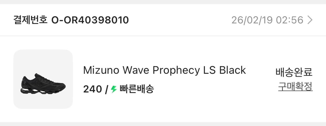 미즈노 웨이브 프로페시 240 상품이미지3