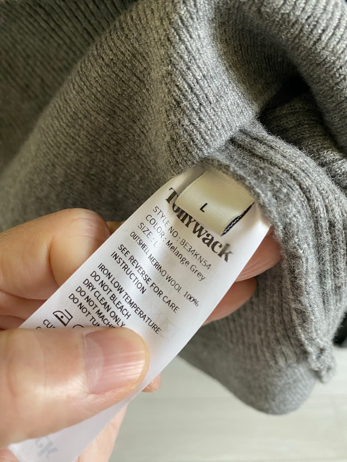 토니웩 메리노울 니트 L 상품이미지6