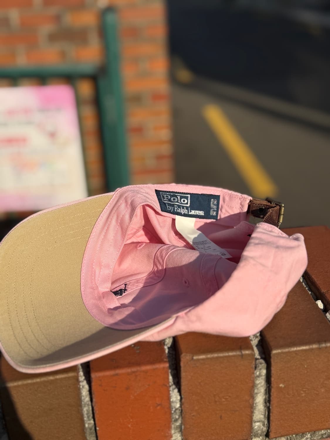 폴로 핑크 캡 상품이미지4