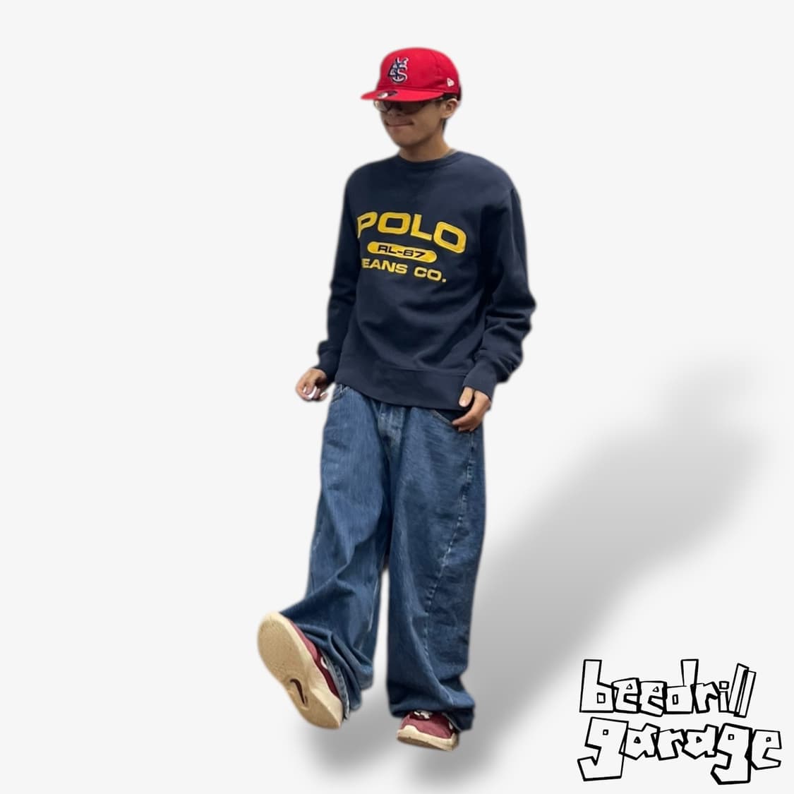 폴로진스 네이비 스웻셔츠 맨투맨 상품이미지1