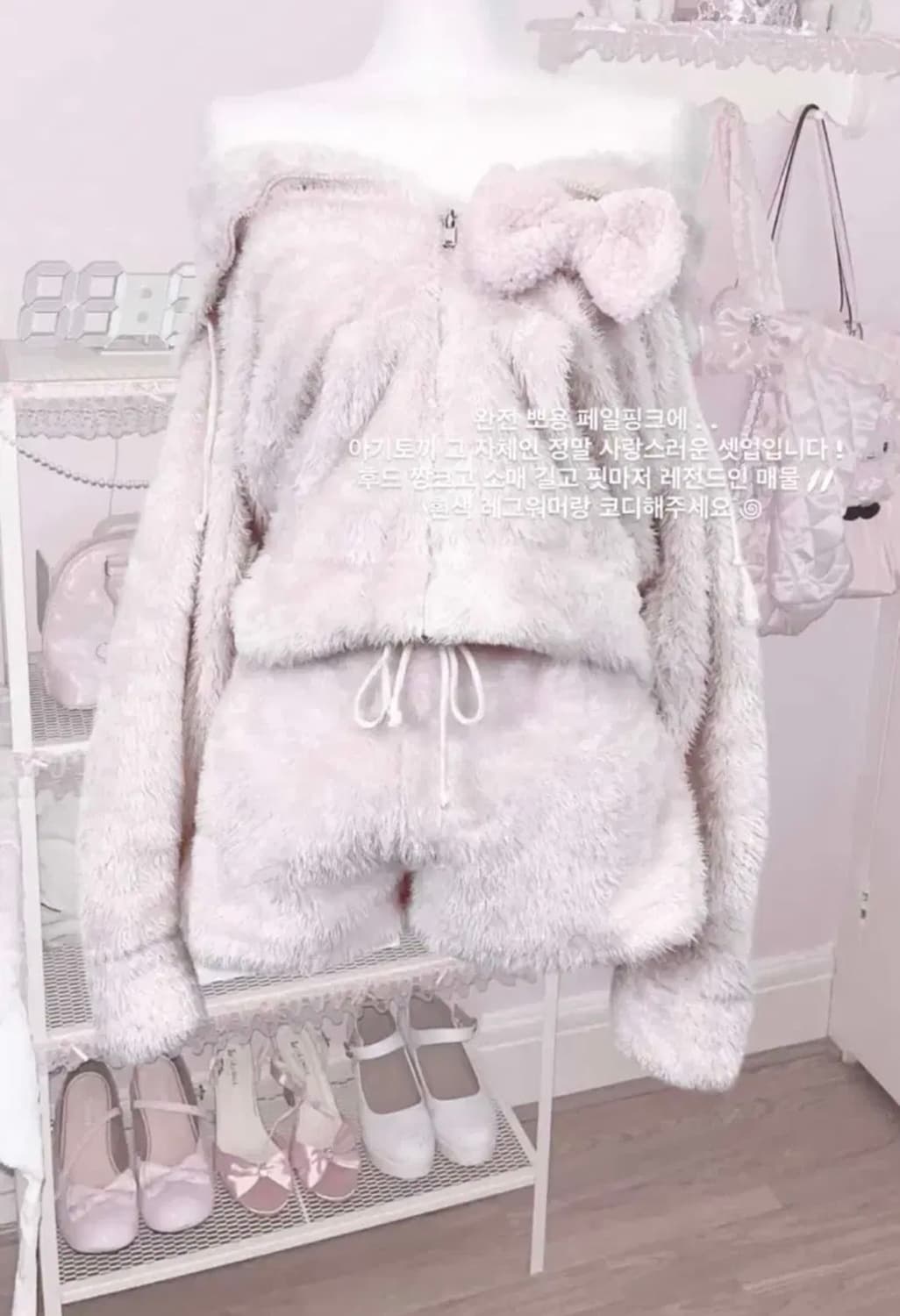 젤라또피케깔 빈티지 후드집업 세트 상품이미지1