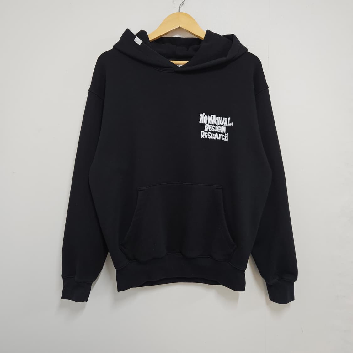 S 95 노매뉴얼 백프린팅 후드티 블랙 상품이미지2