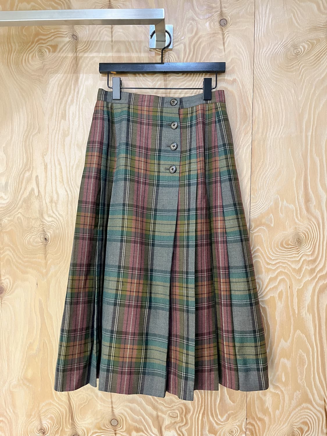 버버리 90's 클래식 체크 울 스커트 상품이미지2