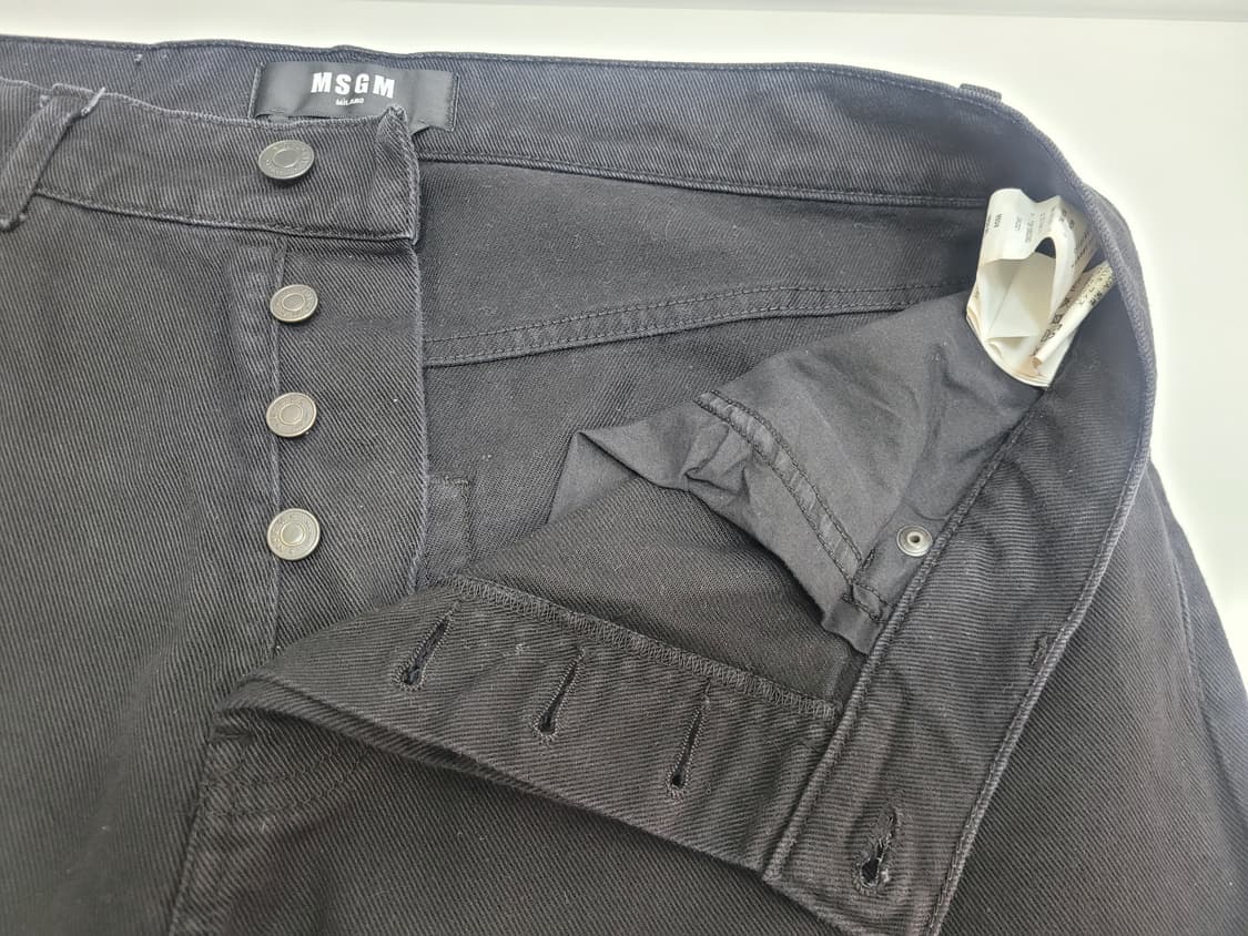 MSGM 로고 프린트 릴렉스핏 블랙진 청바지 / 남 50 (33정도)

 상품이미지7