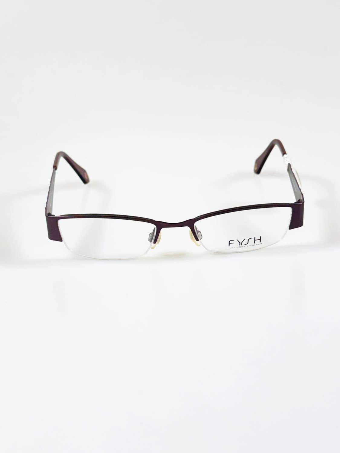 FYSH 반무테 스퀘어 메탈 프레임 빈티지 안경 상품이미지1