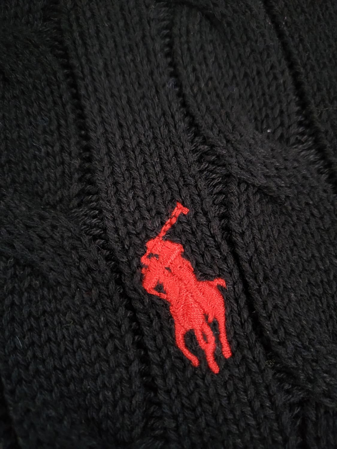 폴로 블랙 니트 스웨터 상품이미지4