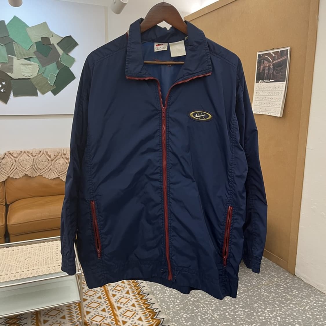 나이키 올드스쿨 레트로 빈티지 바람막이 자켓 M C10598 상품이미지3