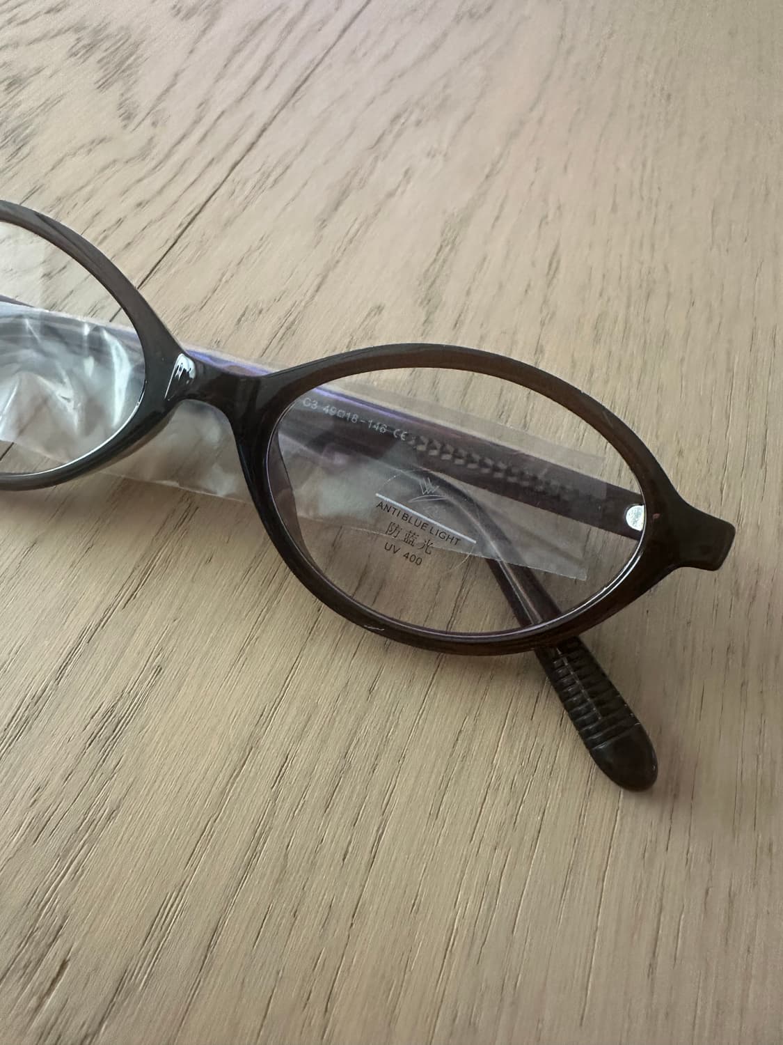 Y2K 브라운 라운드 안경 상품이미지1