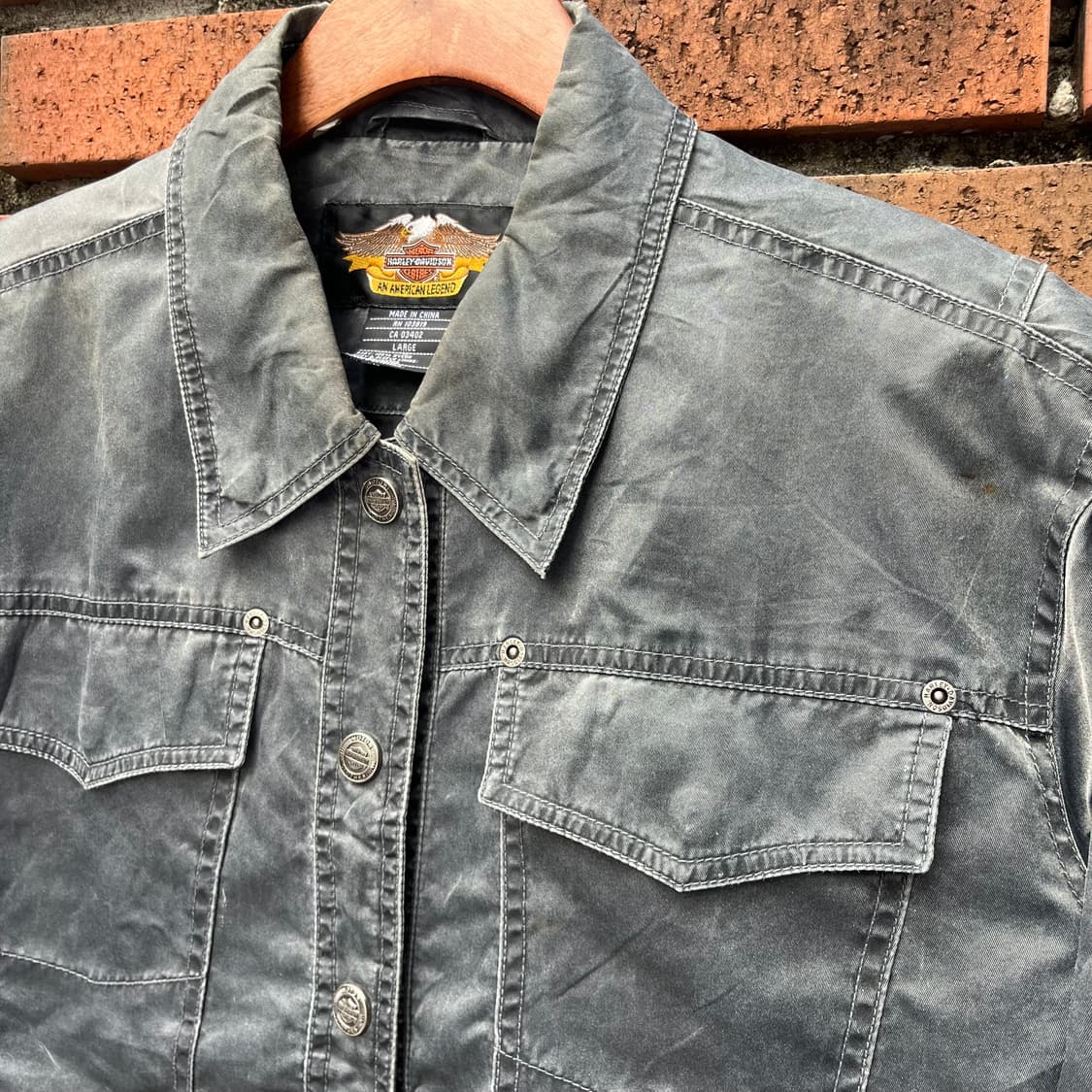 할리데이비슨 나일론 트러커 자켓 (100-105) 상품이미지2