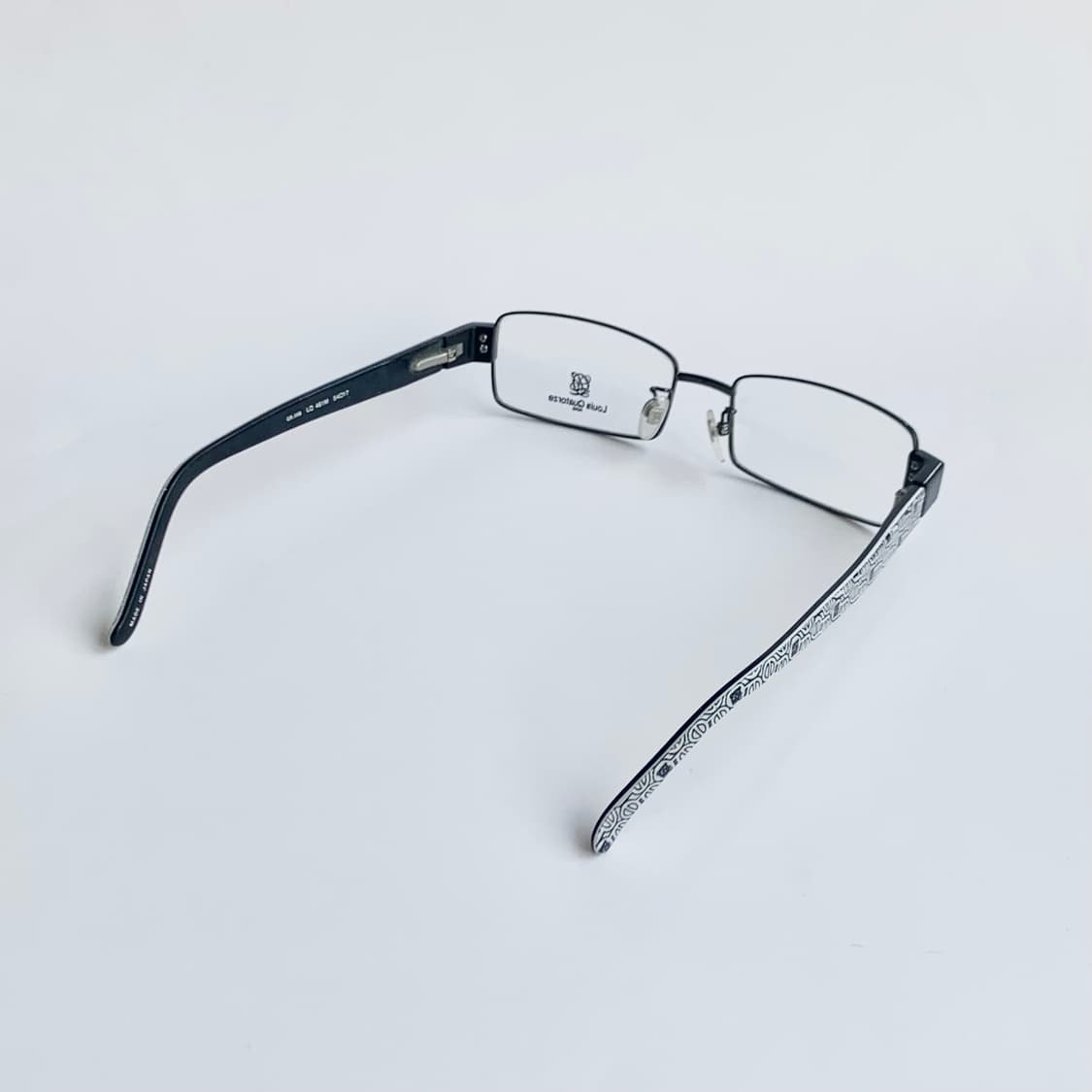 [픽키-722] 데드스탁 모노그램 스퀘어 사각 블랙 빈티지안경 상품이미지6