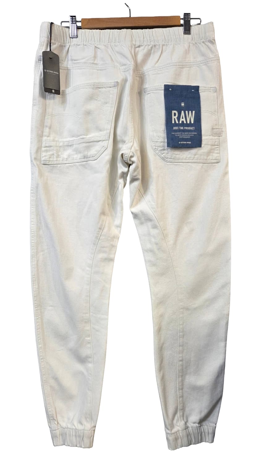 G-STAR화이트 데미지 조거팬(W33/L32)남여공용 상품이미지2