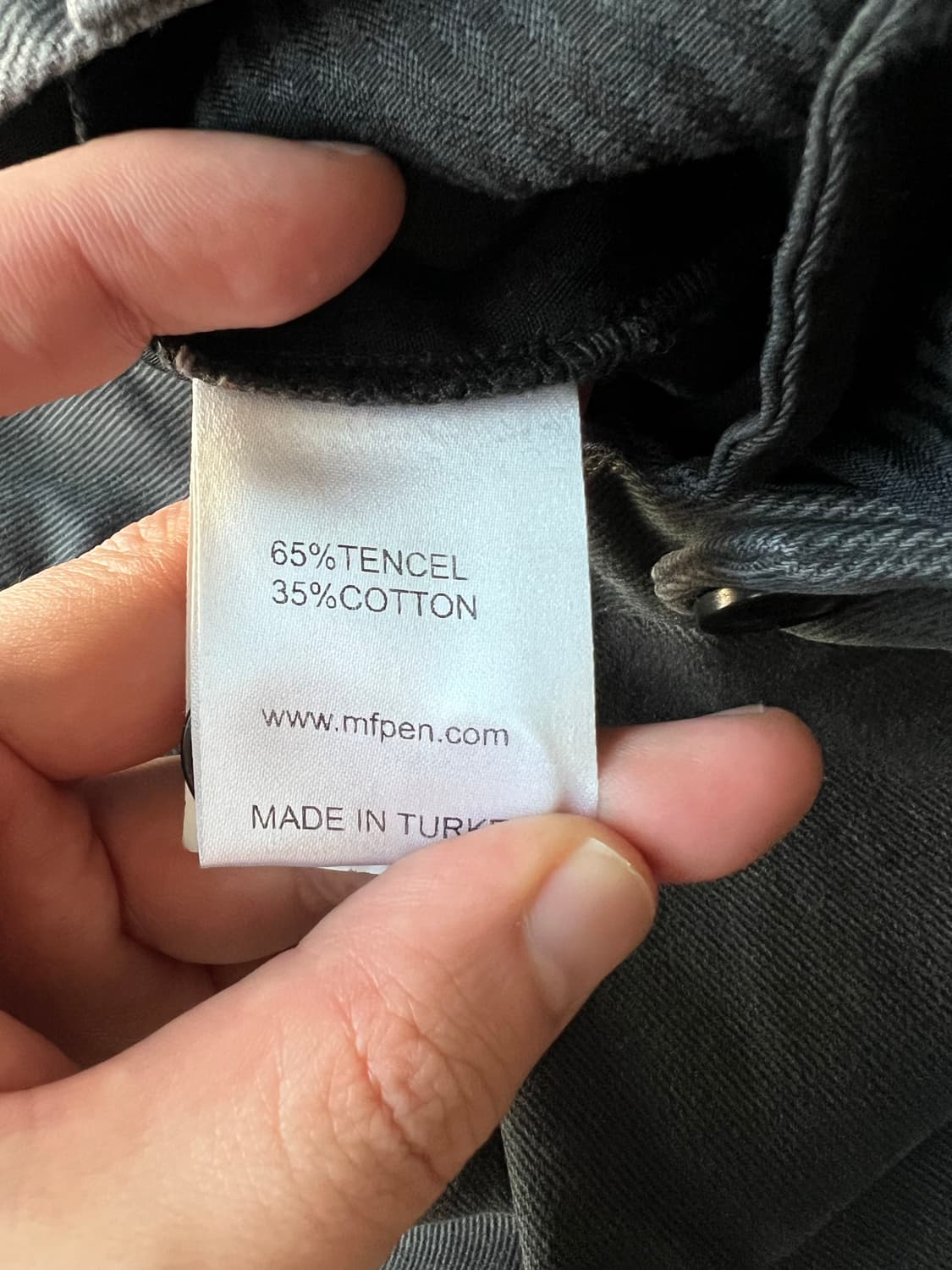 Mfpen 텐셀 코튼 팬츠 다크그레이 상품이미지3
