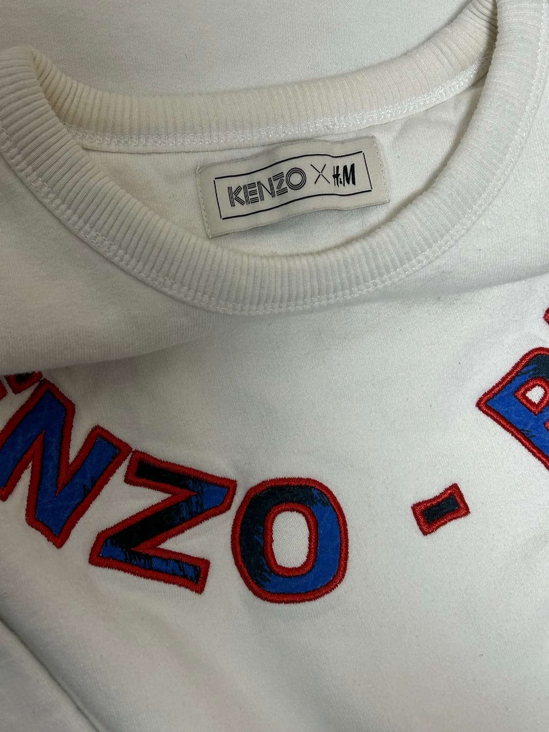 겐조 H&M 정글 타이거 화이트 스웻셔츠 상품이미지5