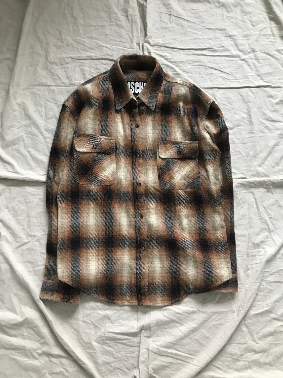 미스치프 올드스쿨 타단체크 포켓 셔츠 자켓 브라운 상품이미지5