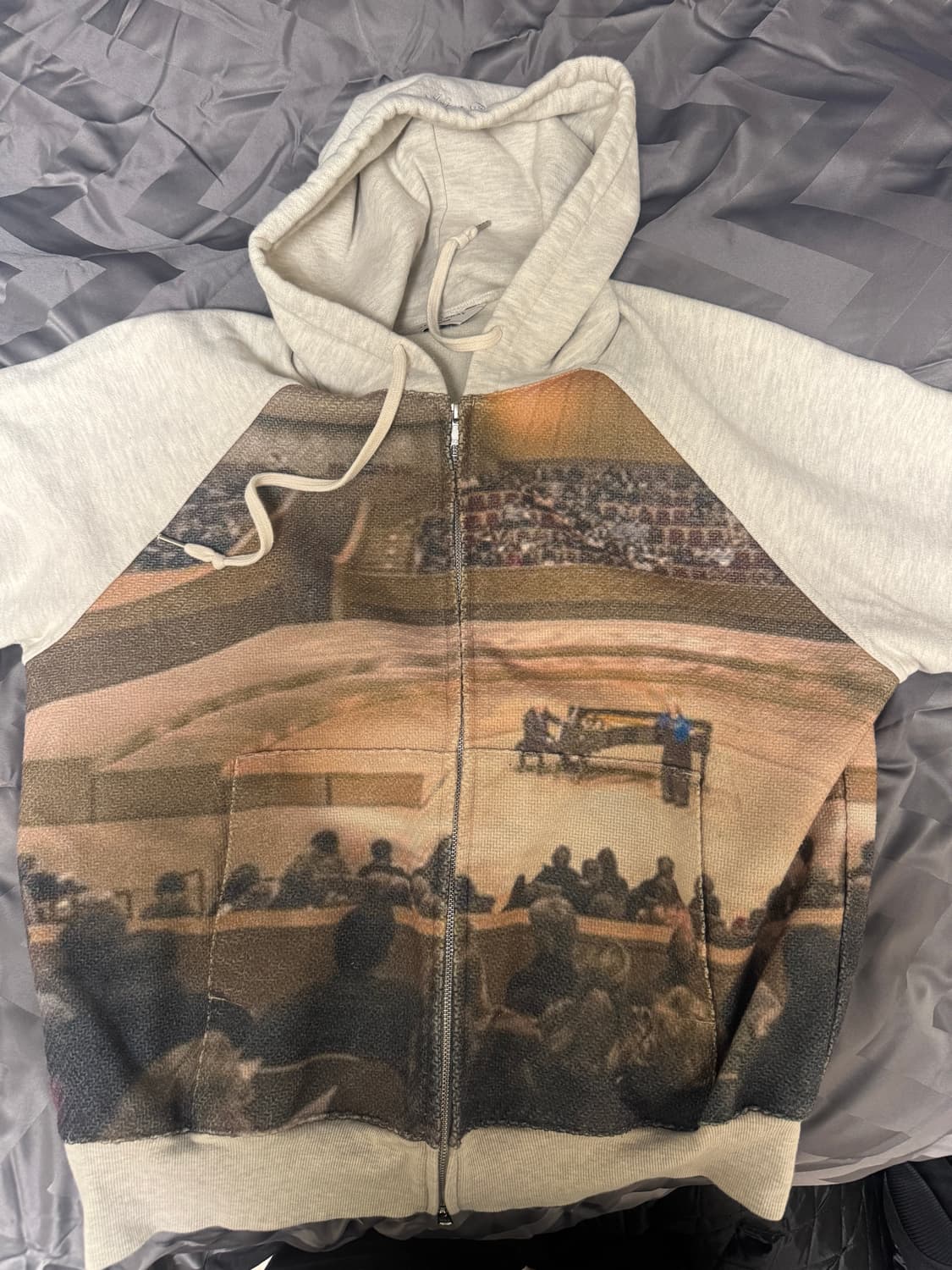 에프터프레이 프린팅 후드 집업 상품이미지1