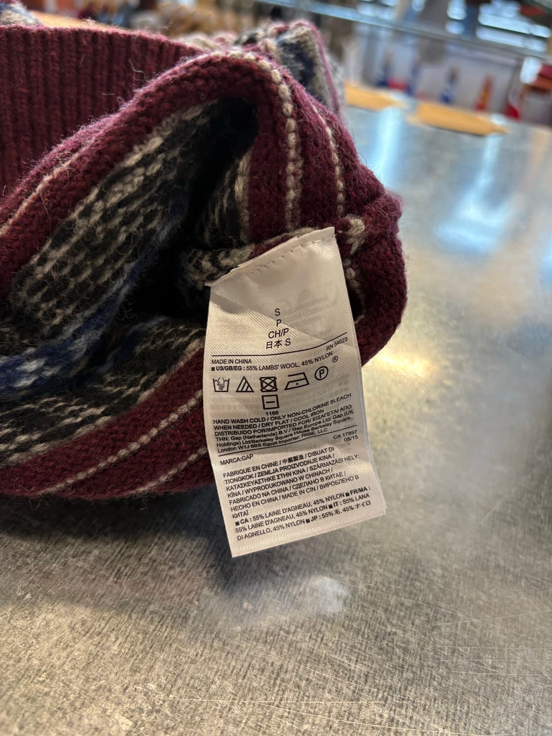 갭 GAP 램스울 페어아닐 니트 상품이미지4