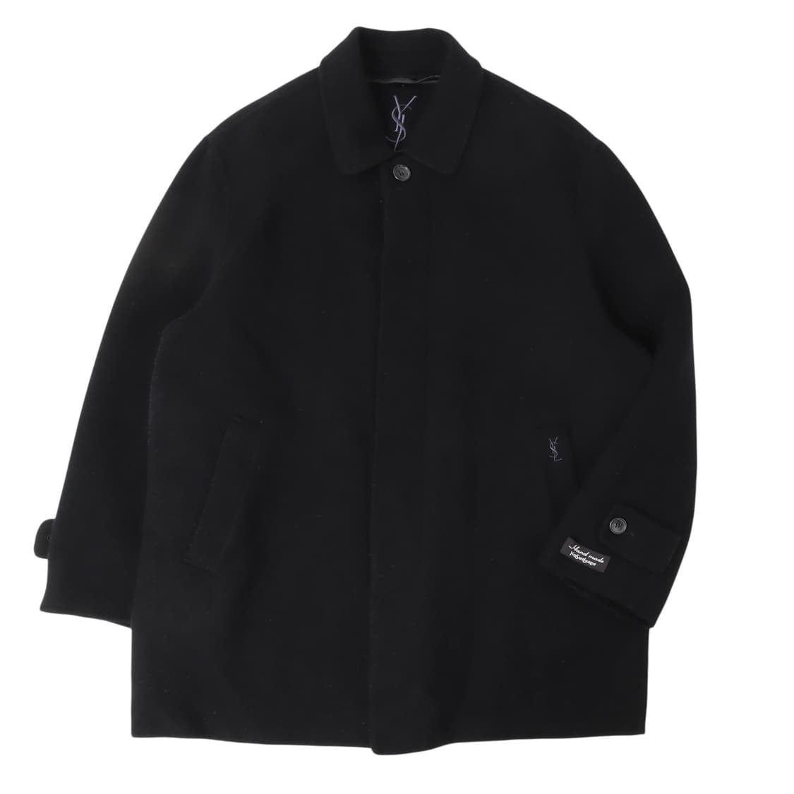 입생로랑 핸드메이드 캐시미어 블렌드 싱글 코트 상품이미지1