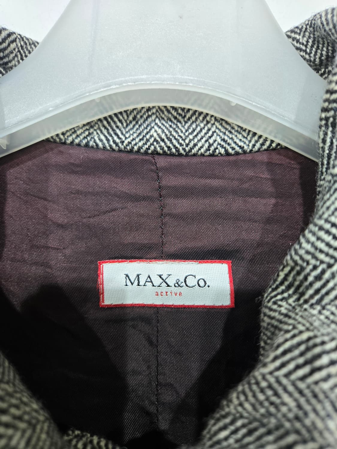 막스앤코 헤링본 패턴 봄버 자켓 막스마라 상품이미지5